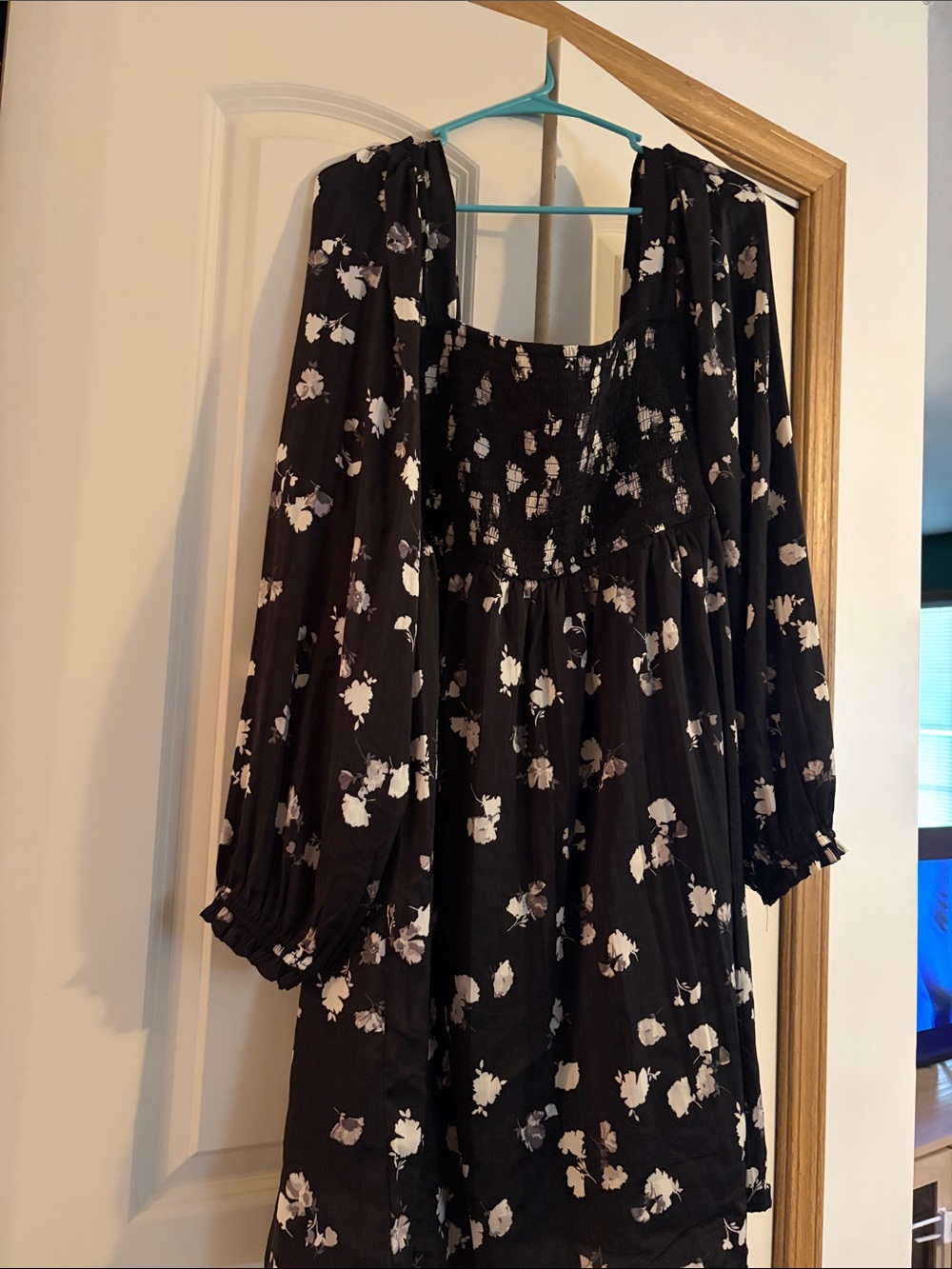 Motherhood Black Floral Maternity Dress